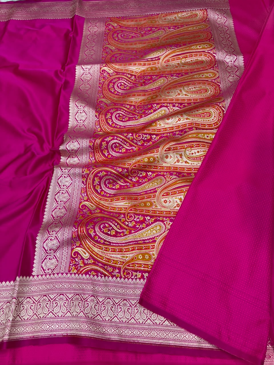 Mashru Katan Paithini Pallu Border saree