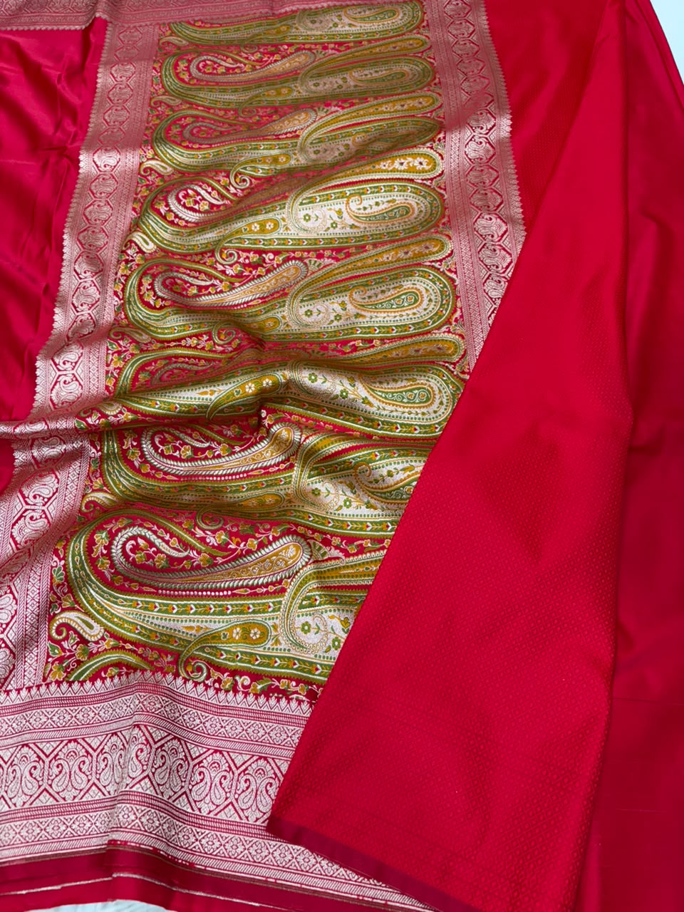 Mashru Katan Paithini Pallu Border saree