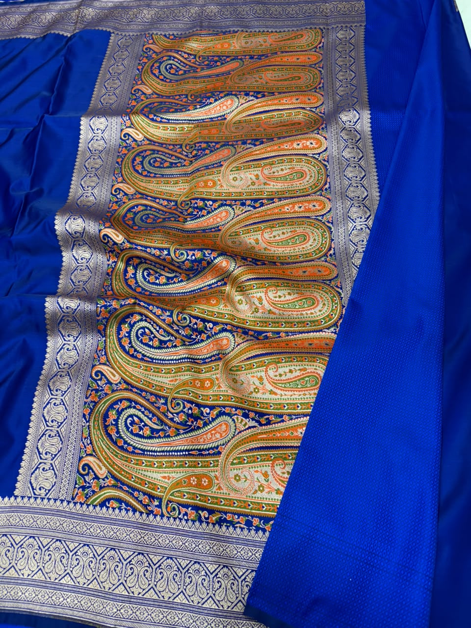 Mashru Katan Paithini Pallu Border Saree