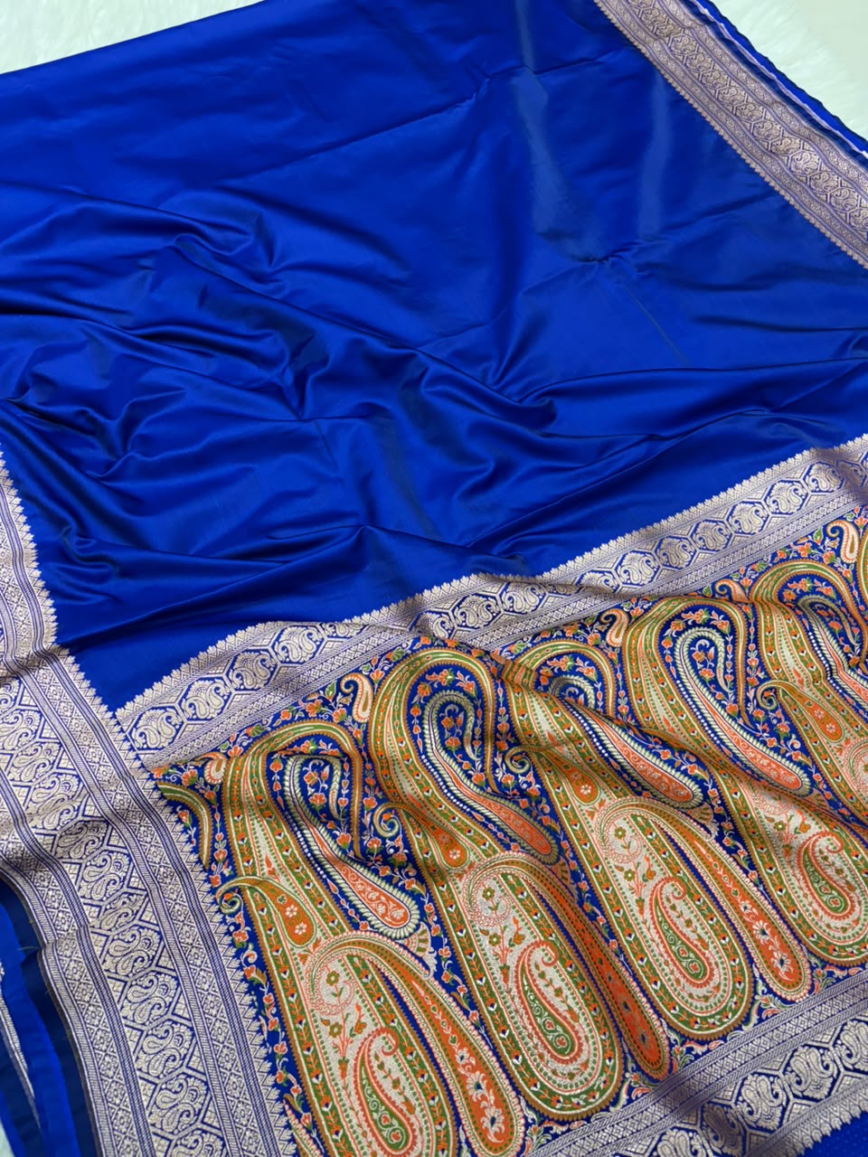Mashru Katan Paithini Pallu Border Saree