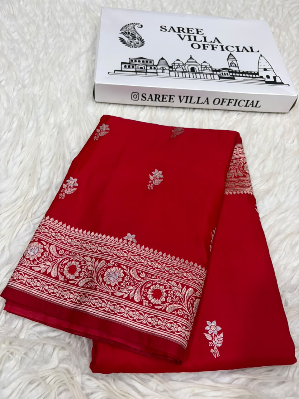 Premium Banarasi Mashru Katan Silk Saree Allover Zari Minakari Weave