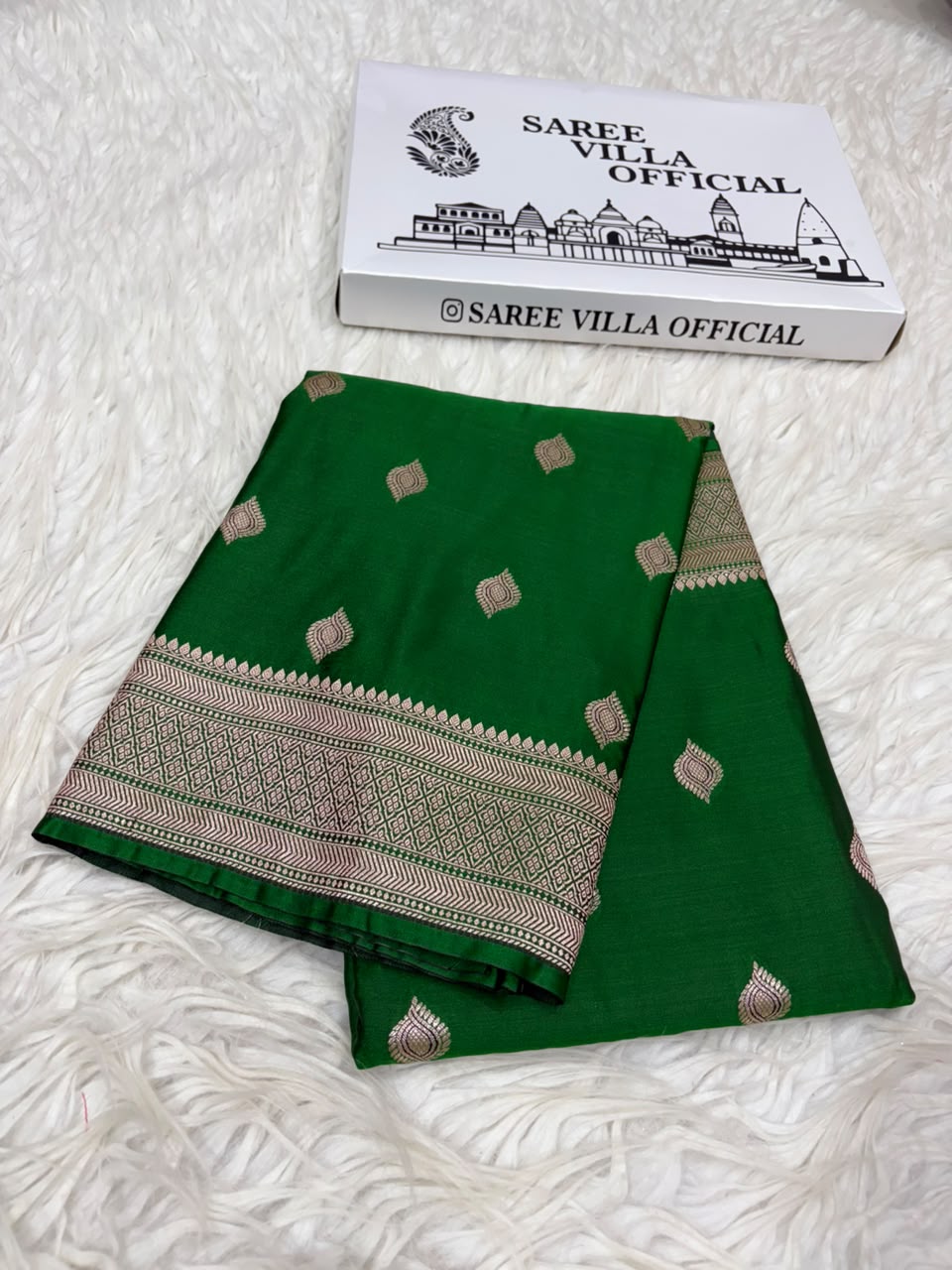 Premium Banarasi Mashru Katan Silk Saree Allover Zari Minakari Weave