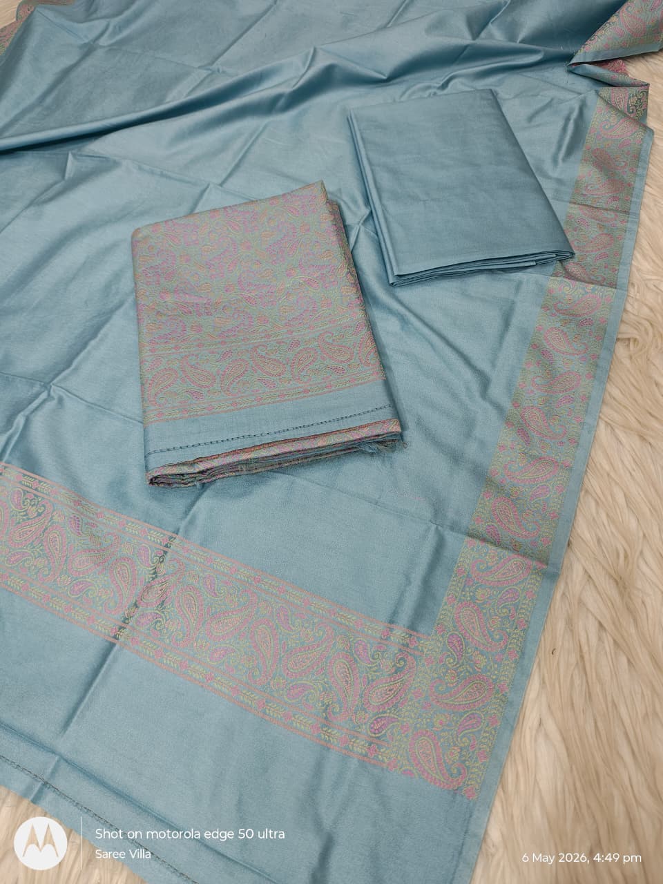 Mulberry Cotton Jamewar 3 Pcs Suit