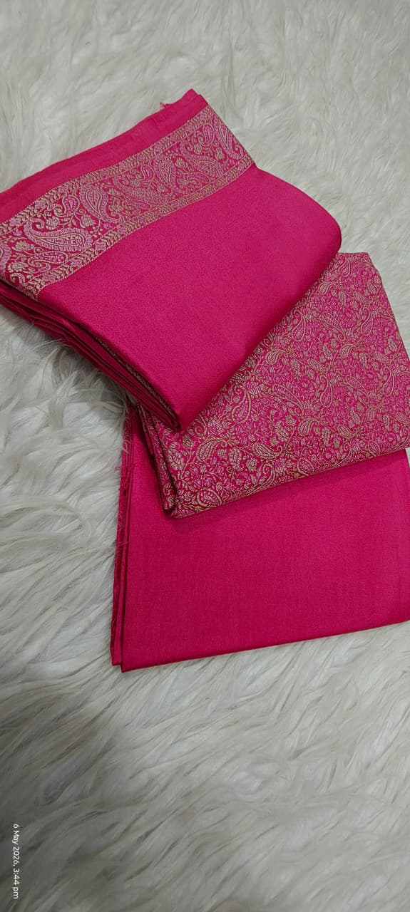 Mulberry Cotton Jamewar 3 Pcs Suit