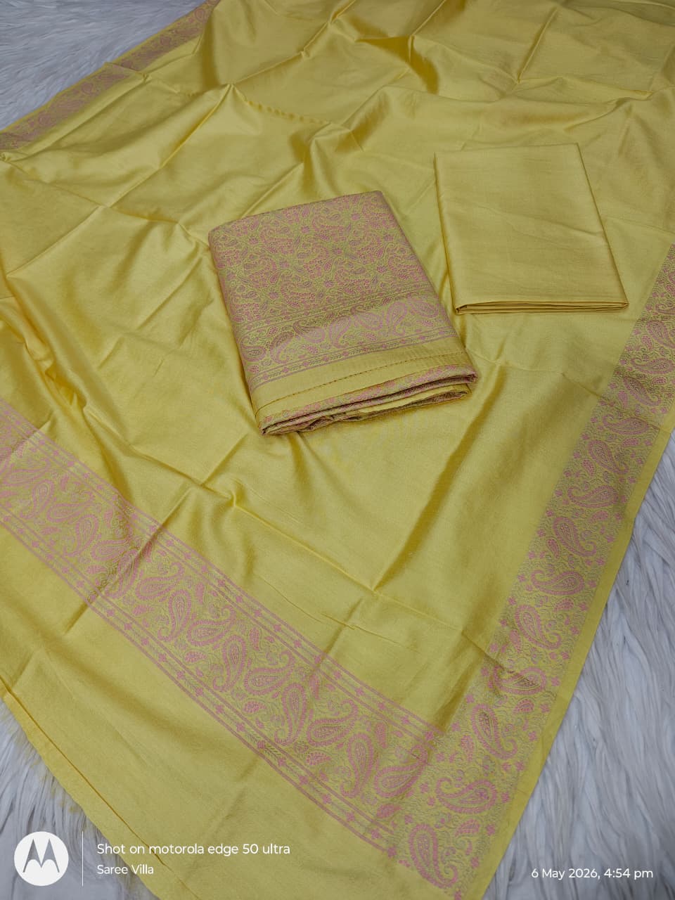 Mulberry Cotton Jamewar 3 Pcs Suit