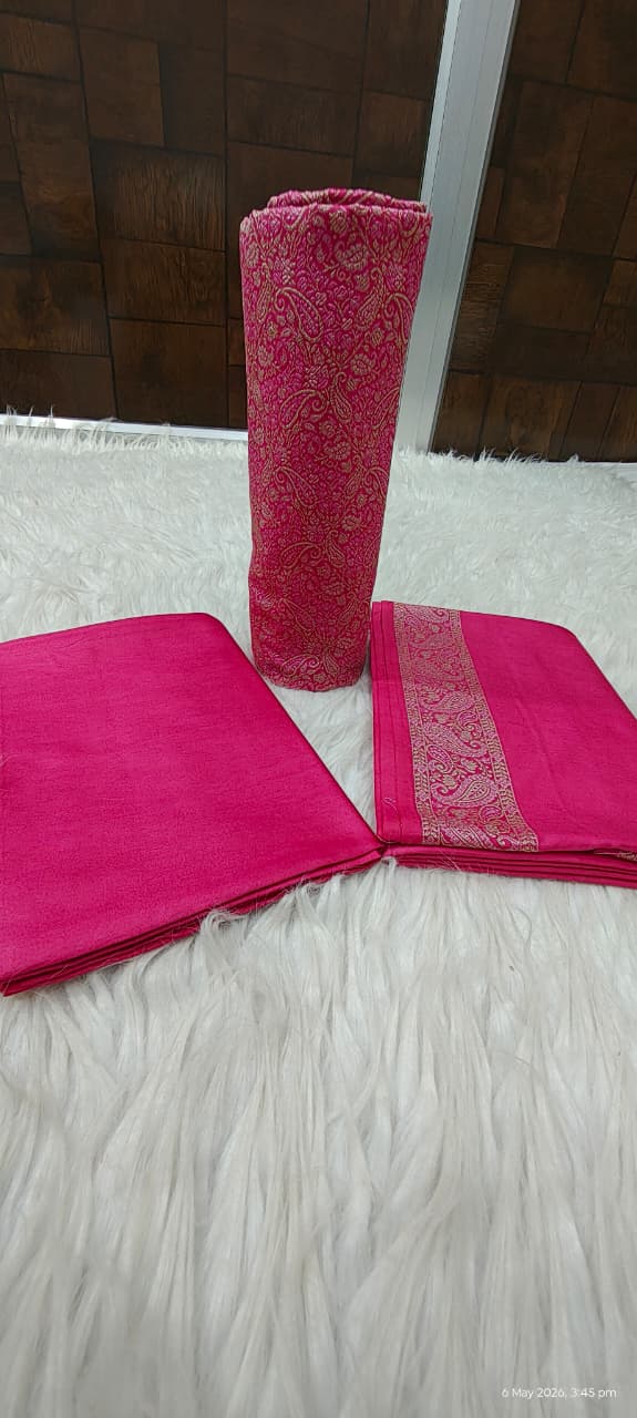 Mulberry Cotton Jamewar 3 Pcs Suit