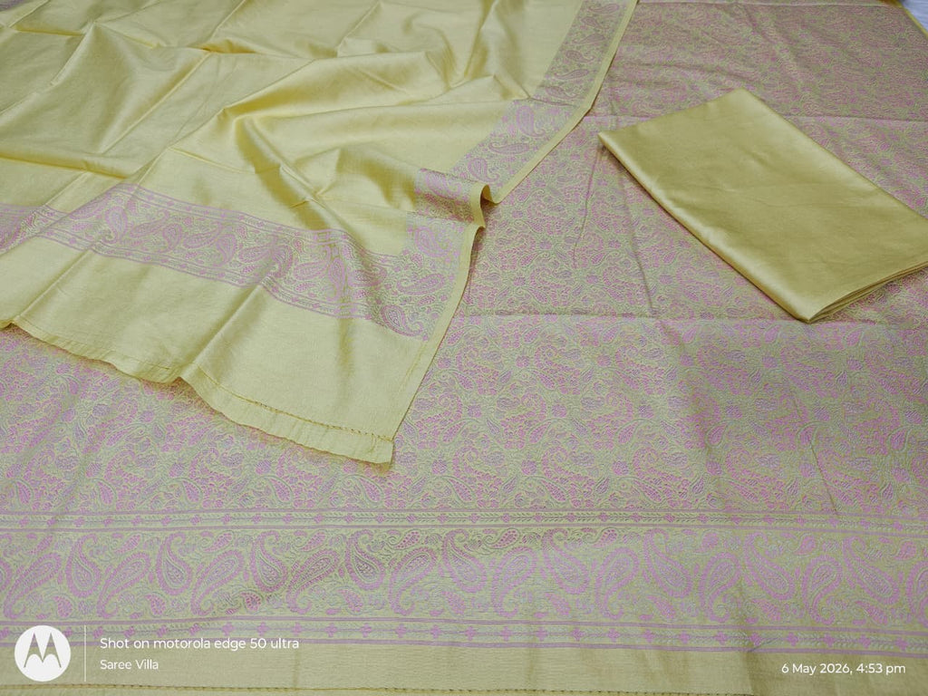 Mulberry Cotton Jamewar 3 Pcs Suit