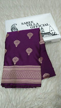 Premium Banarasi Mashru Katan Silk Saree Allover Zari Minakari Weave