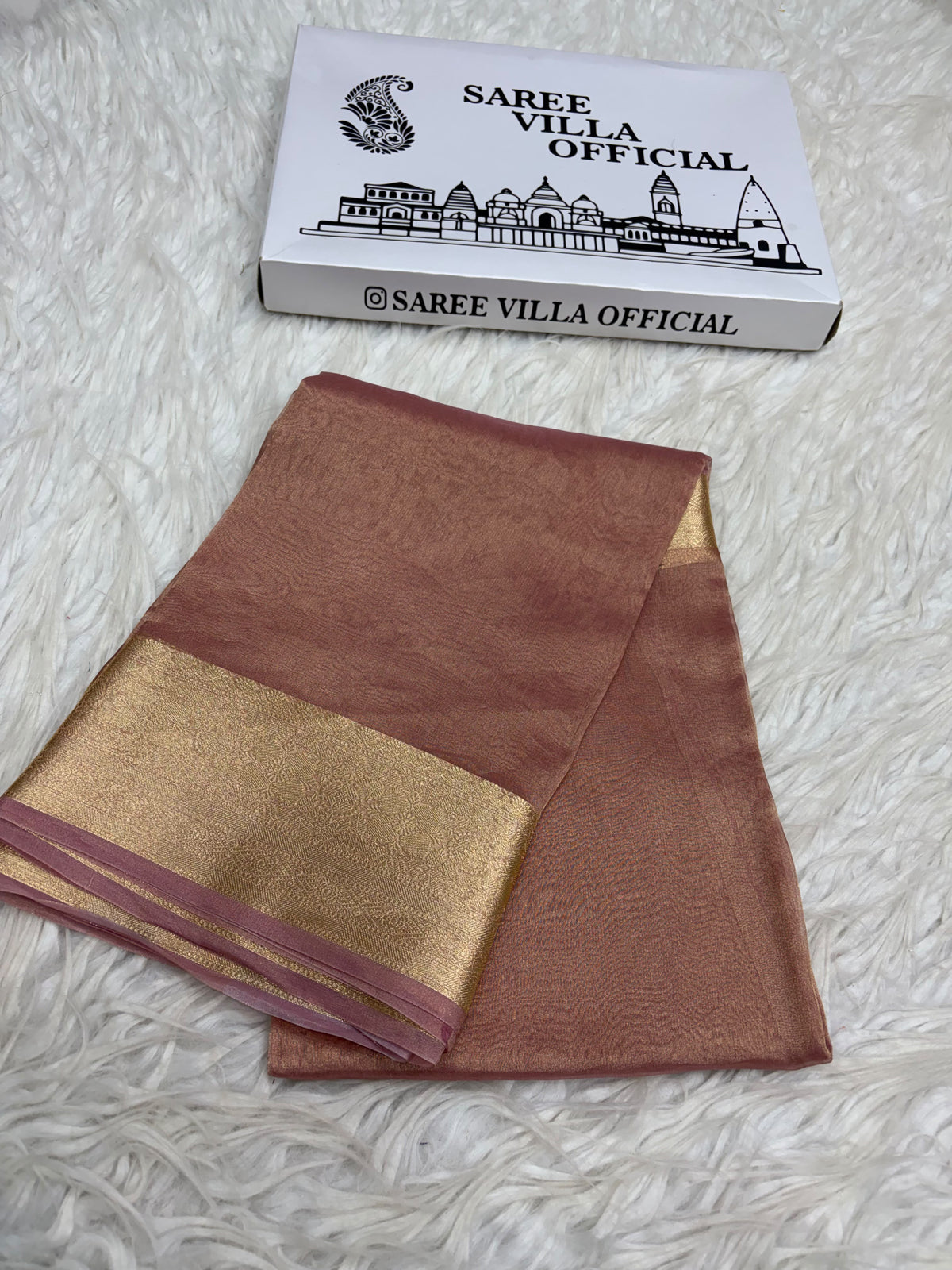 Premium Banarasi Pure Tissue Silk Saree Allover Border and Pallu Resmi Zari Weave