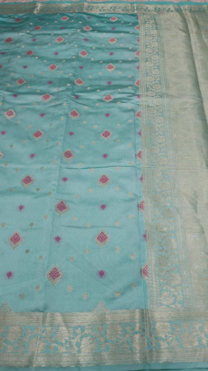 Dupion silk saree