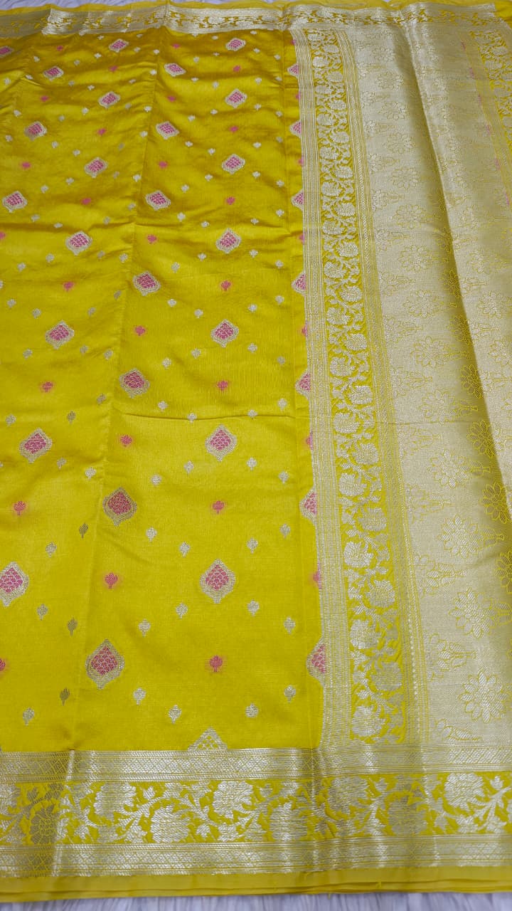 Dupion silk saree