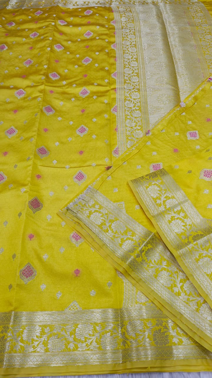 Dupion silk saree