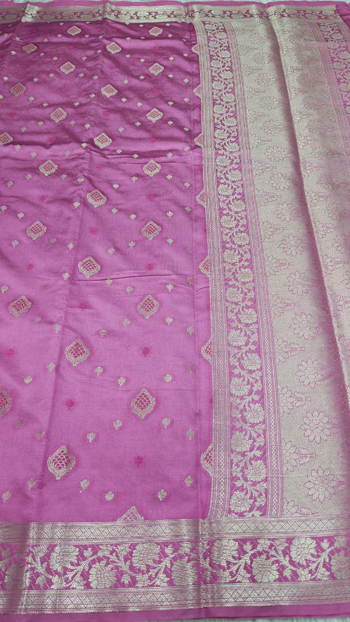 Dupion silk saree