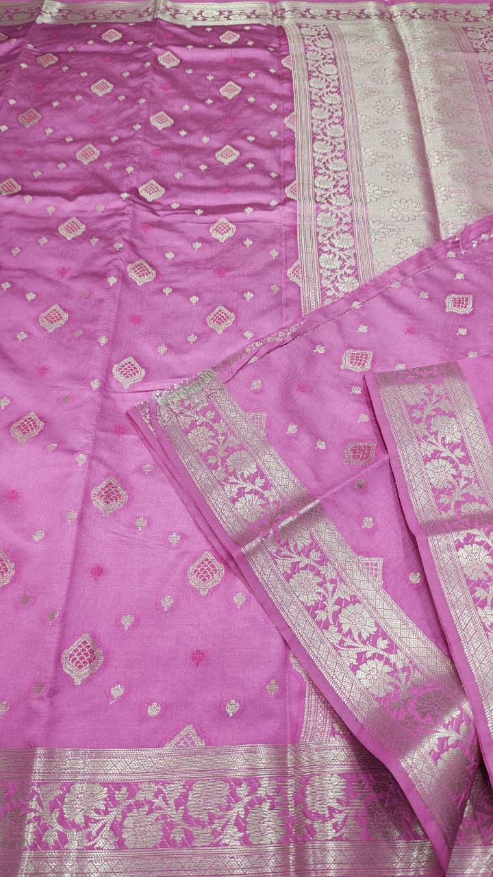 Dupion silk saree
