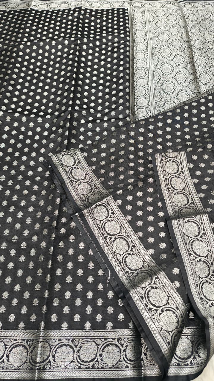 Dupion silk saree