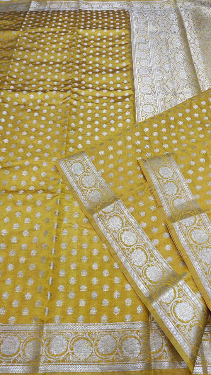 Dupion silk saree