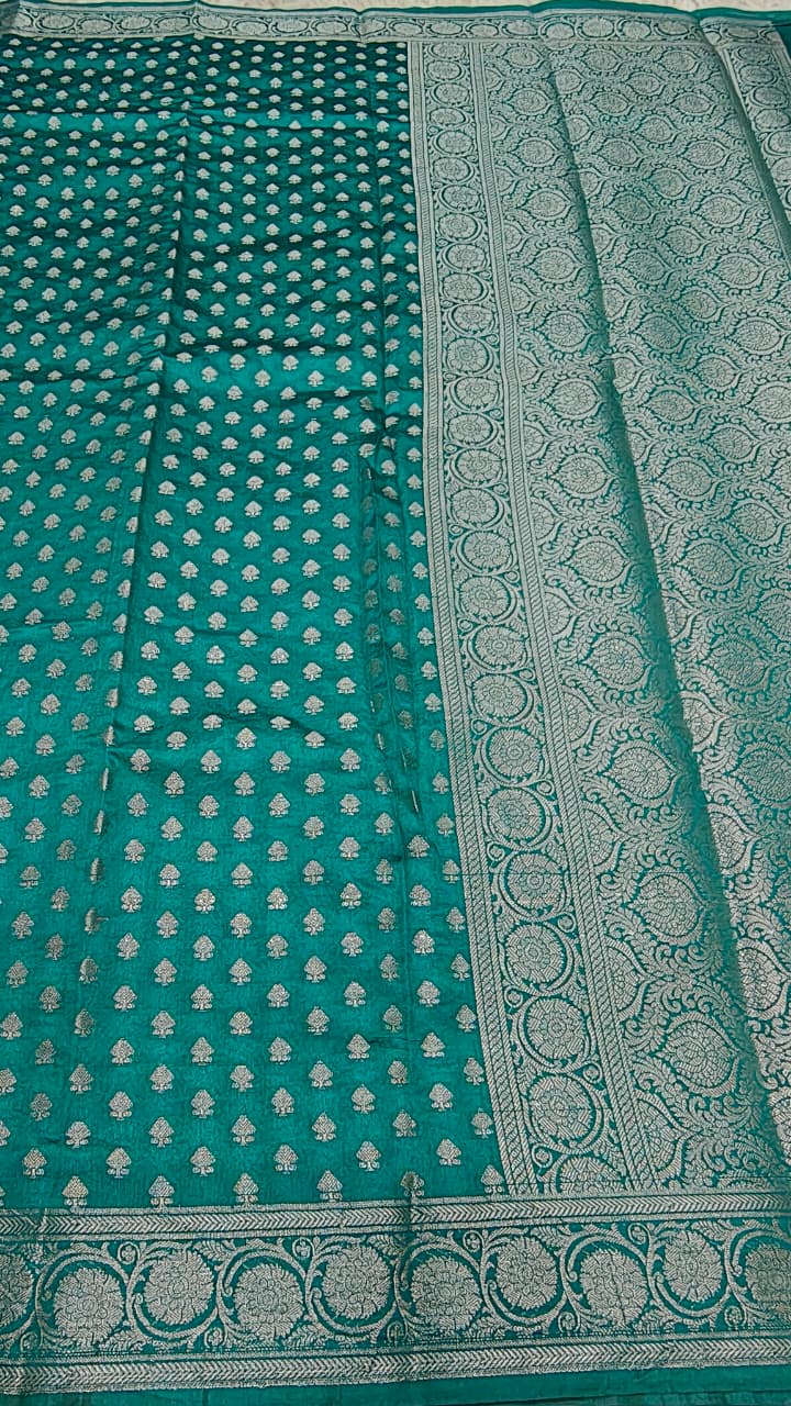 Dupion silk saree