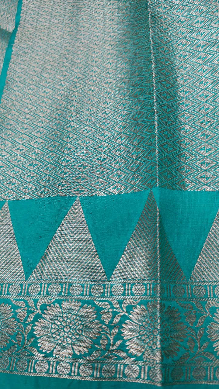 Dupion silk saree
