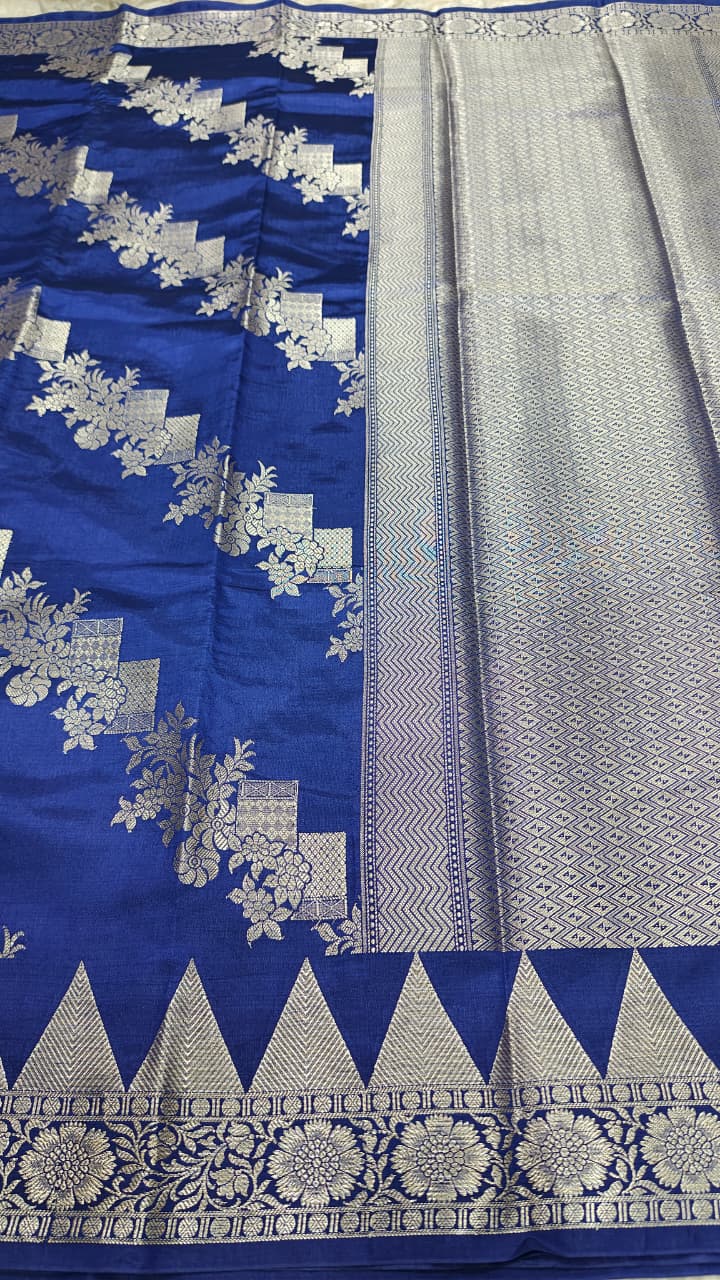 Dupion silk saree