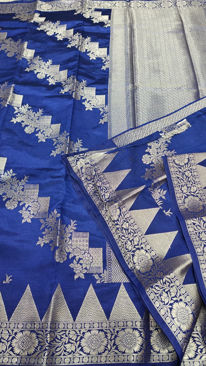 Dupion silk saree