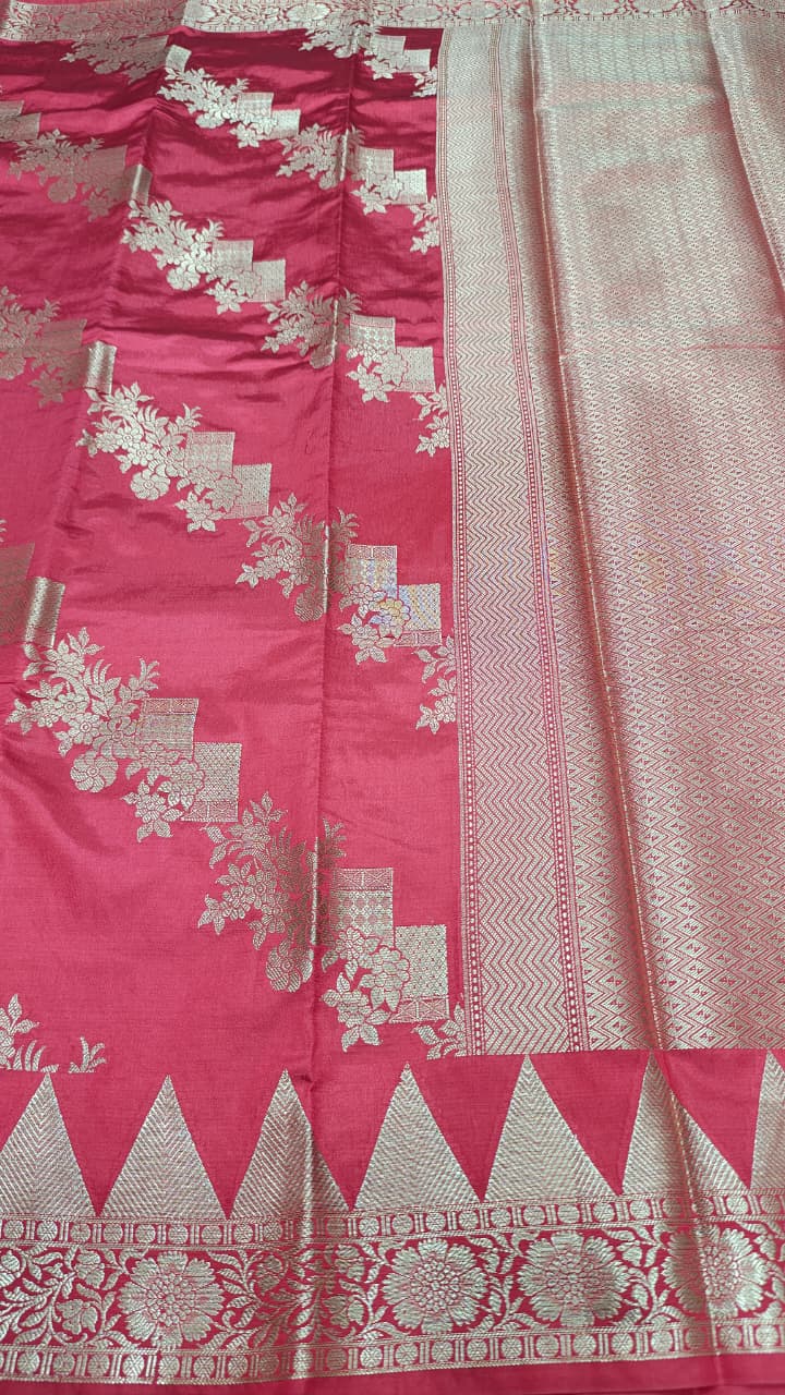 Dupion silk saree