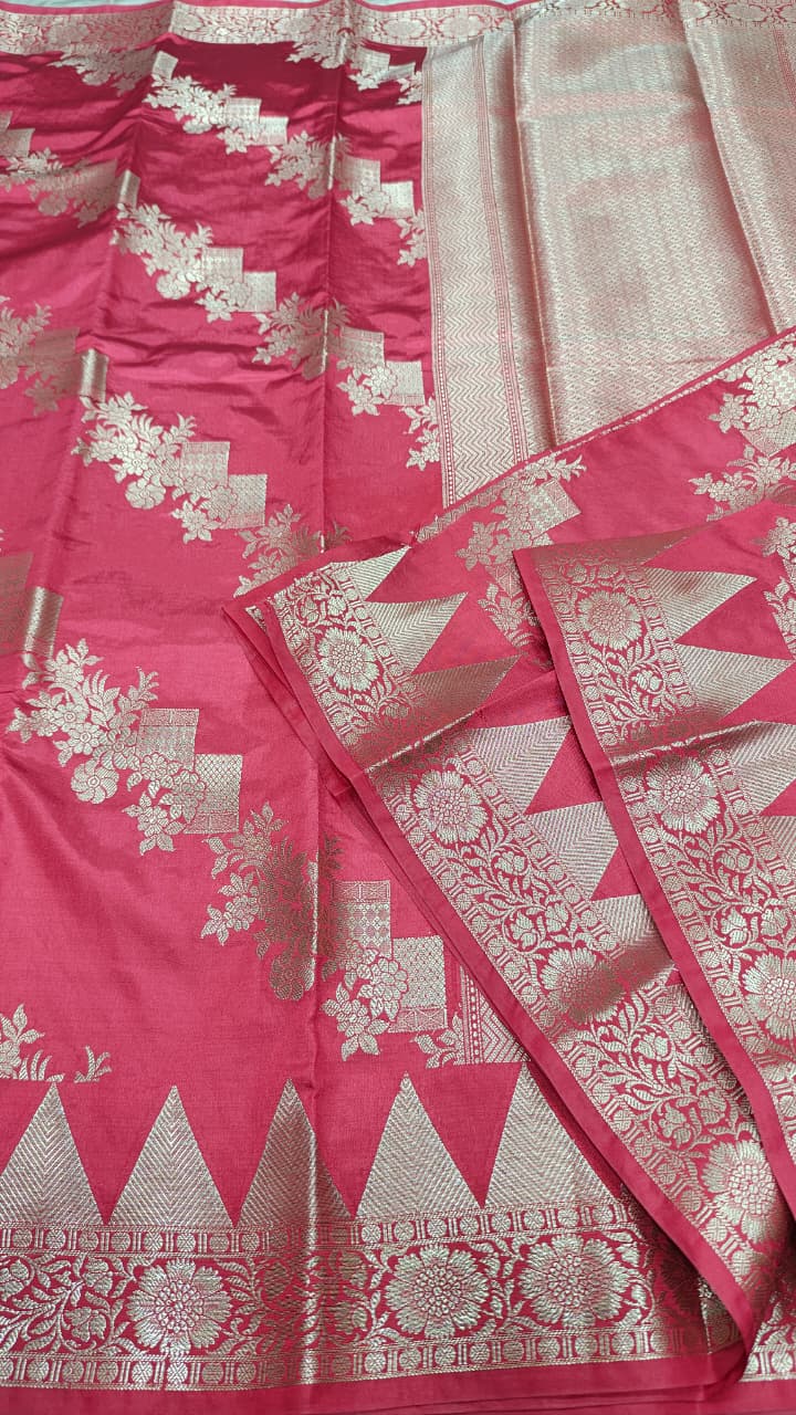 Dupion silk saree