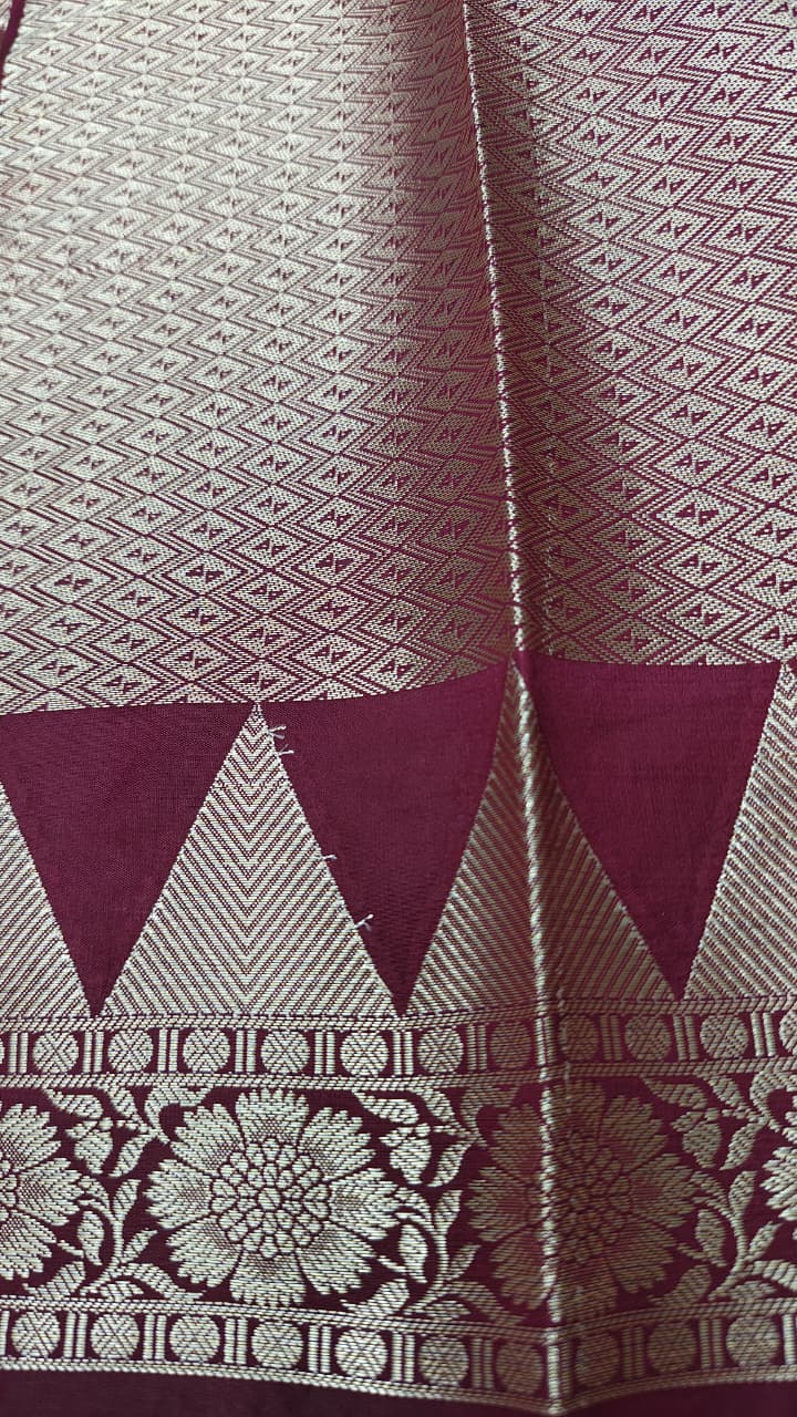 Dupion silk saree