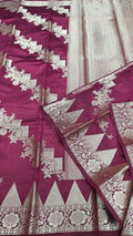 Dupion silk saree