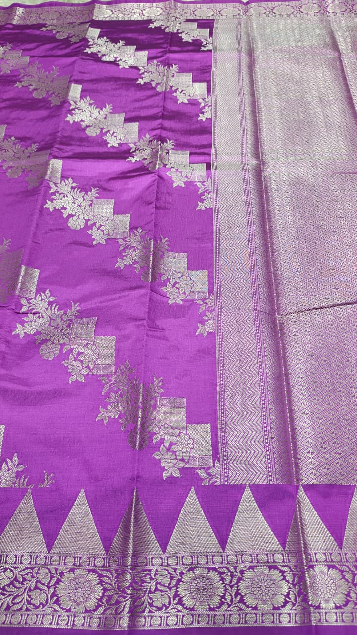 Dupion silk saree