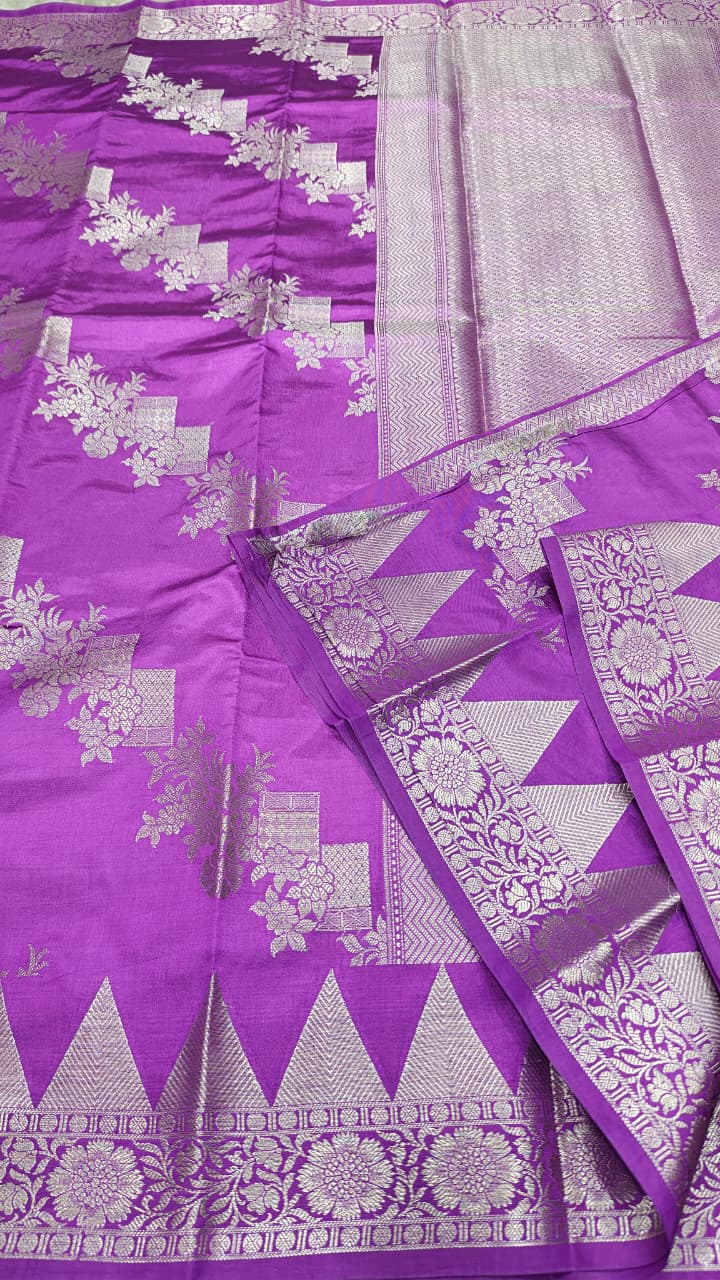 Dupion silk saree