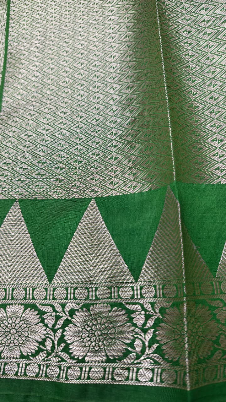 Dupion silk saree
