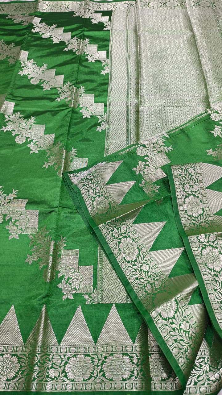 Dupion silk saree