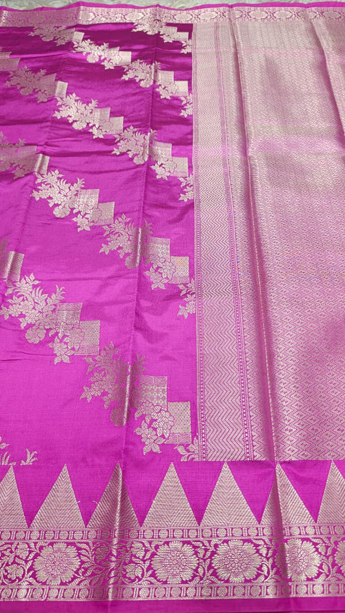 Dupion silk saree
