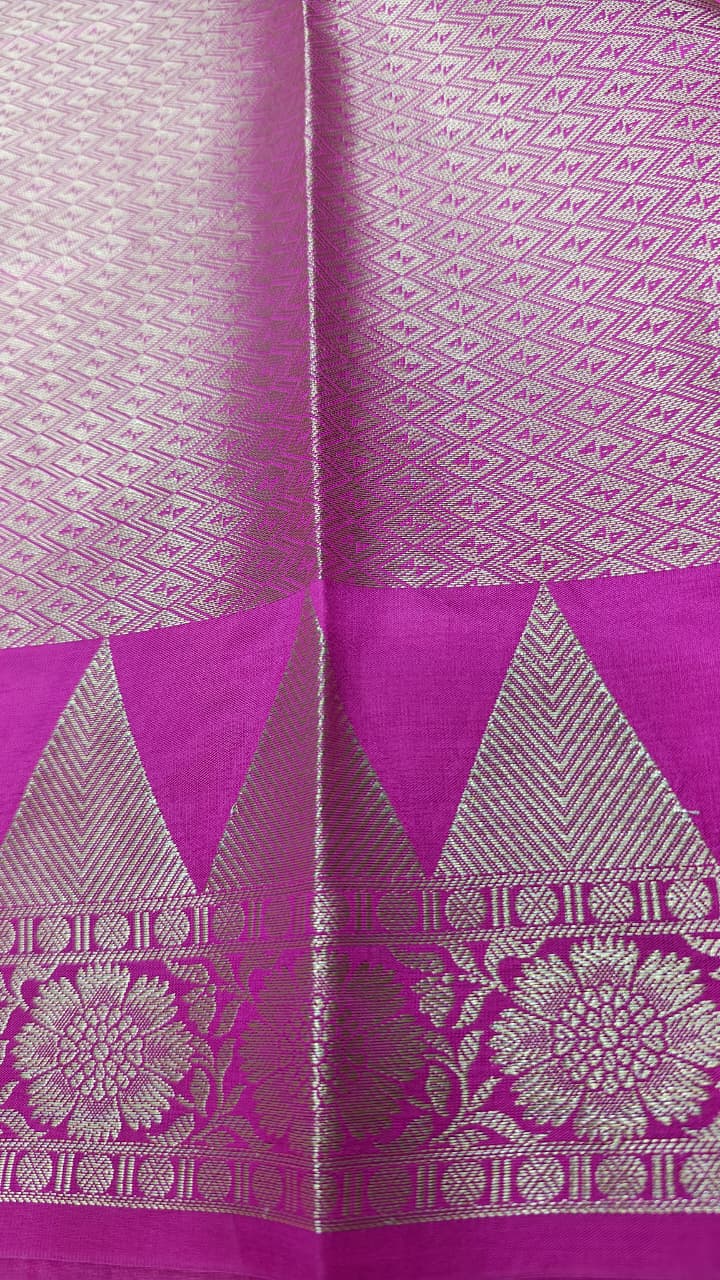 Dupion silk saree