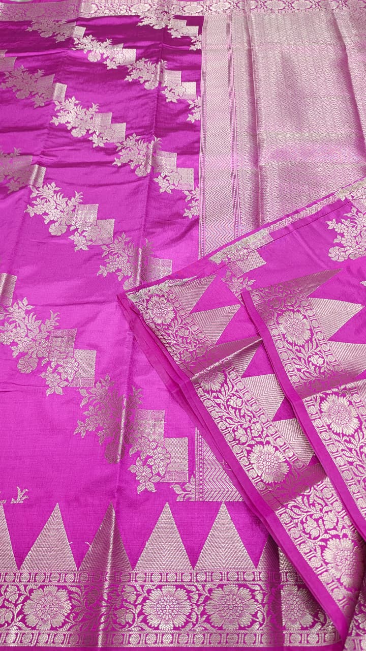 Dupion silk saree