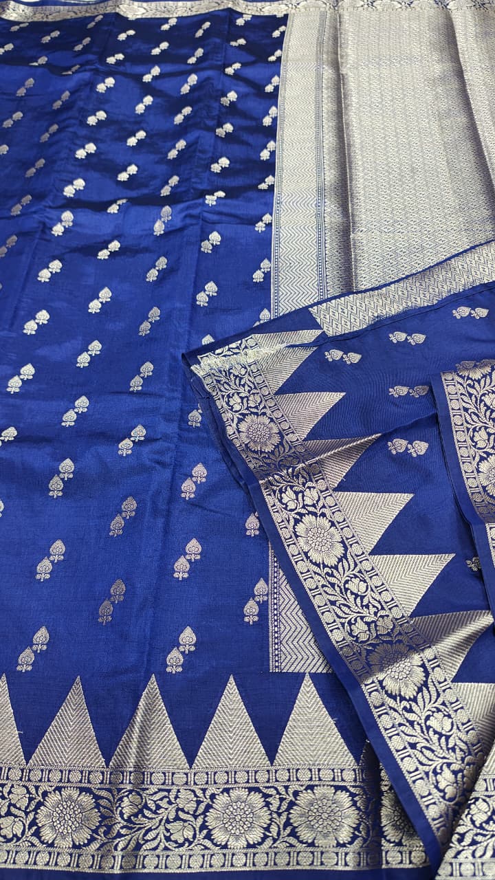 Dupion silk saree