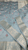Dupion silk saree