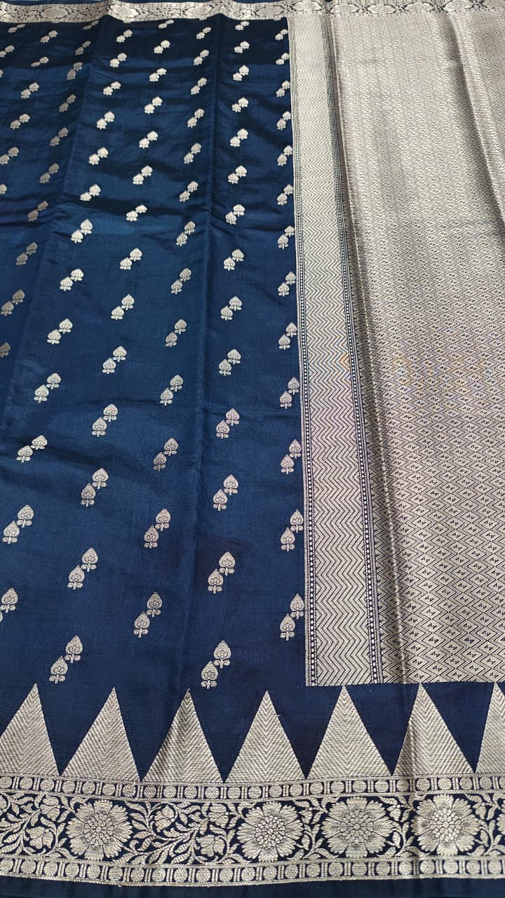 Dupion silk saree