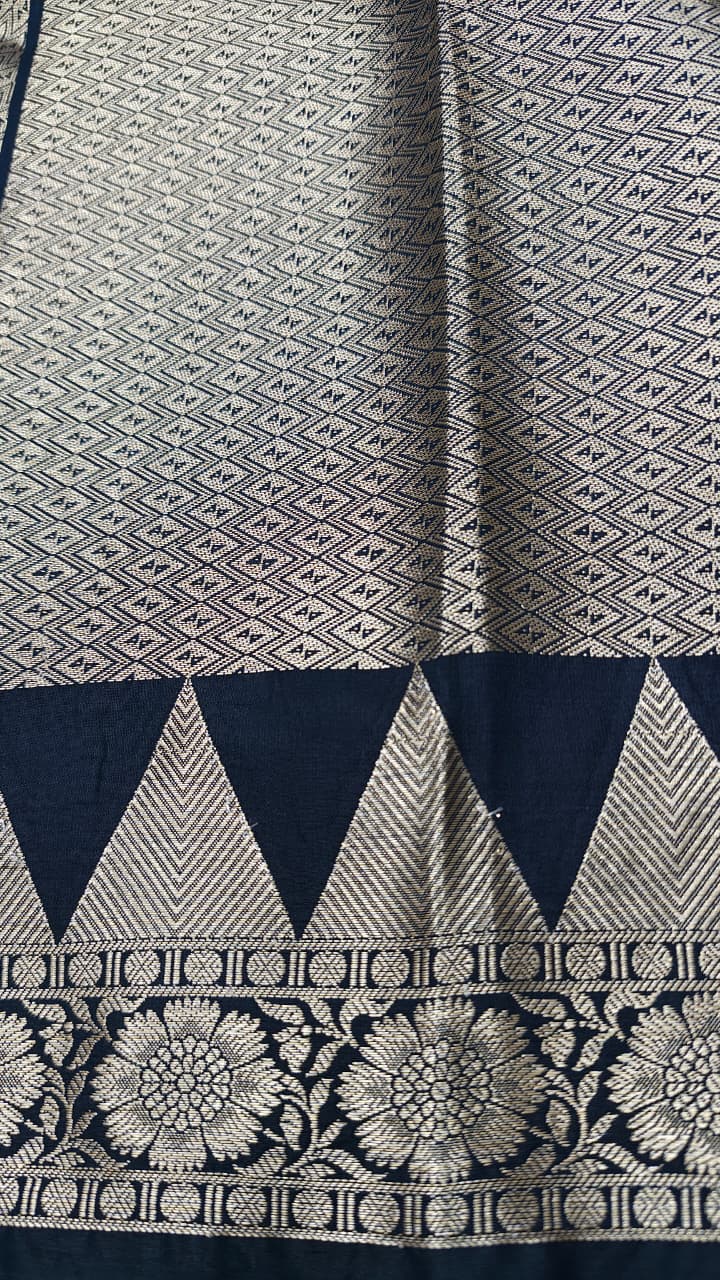 Dupion silk saree