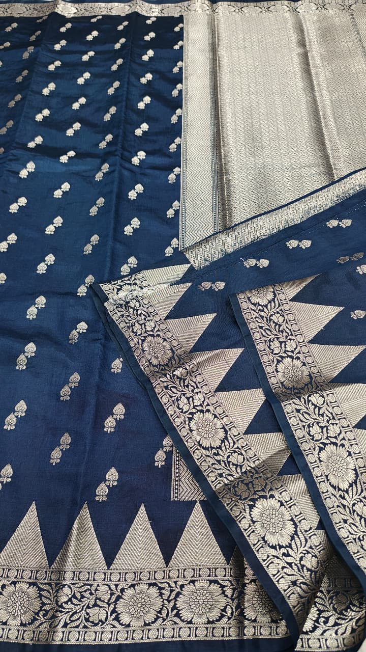 Dupion silk saree