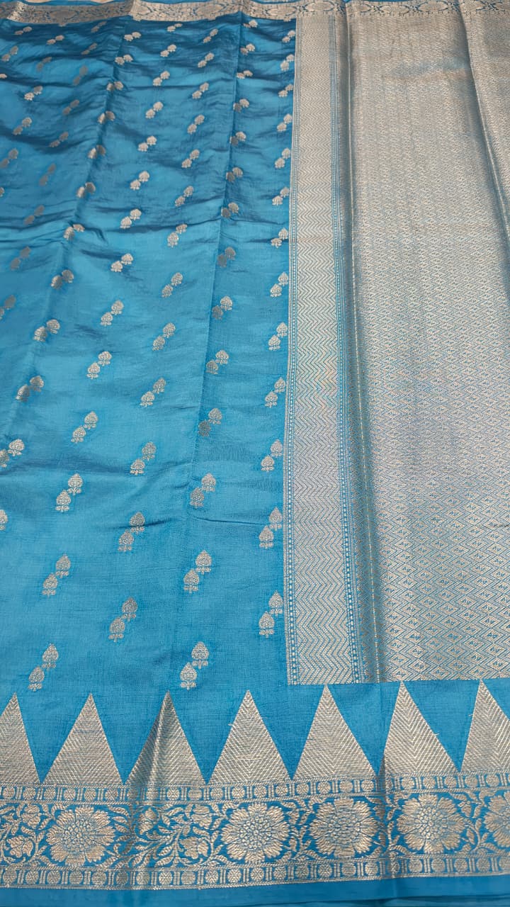 Dupion silk saree