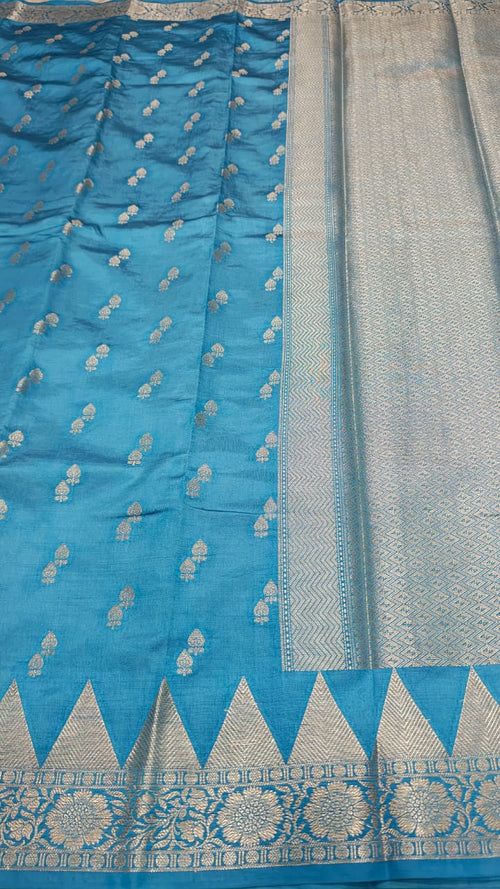 Dupion silk saree