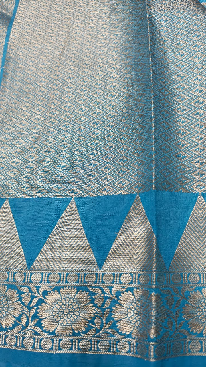 Dupion silk saree