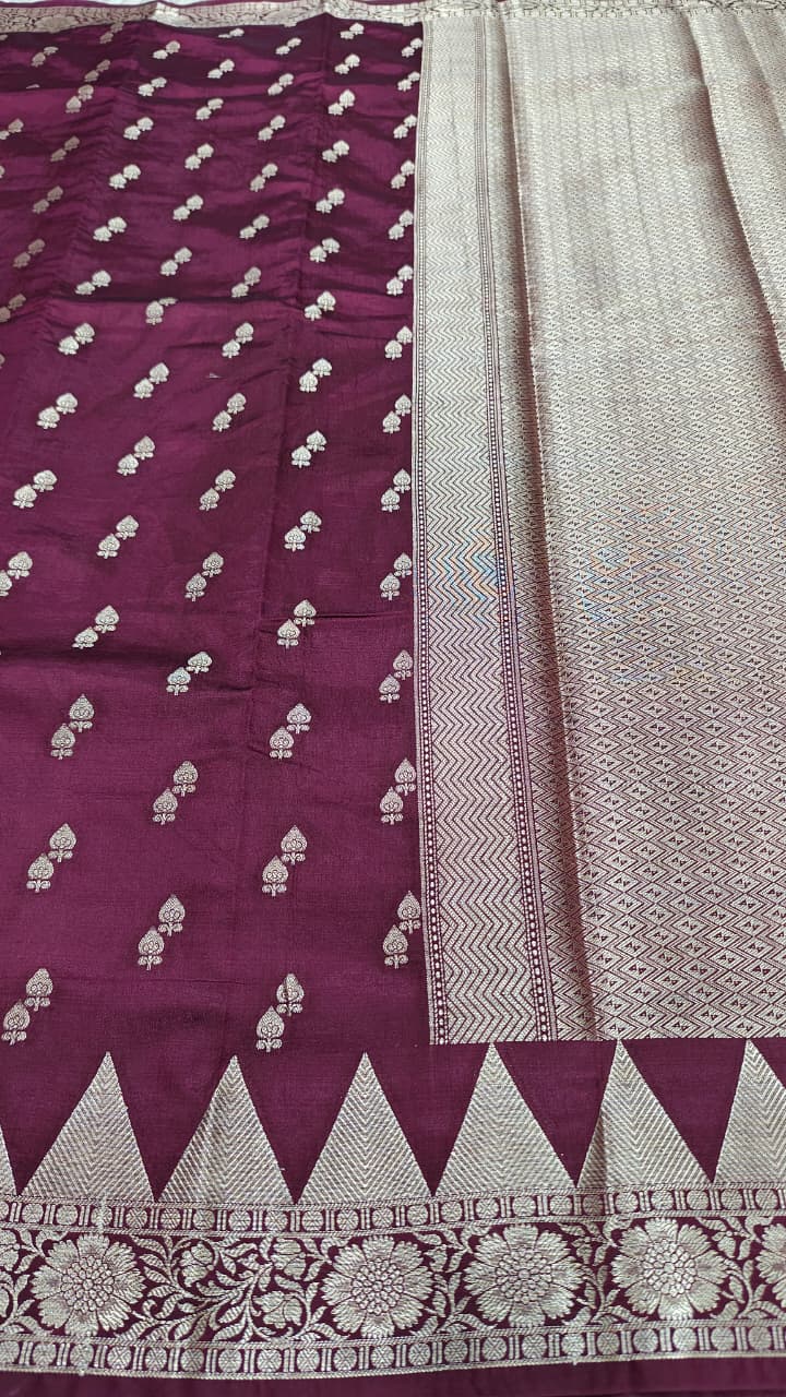 Dupion silk saree