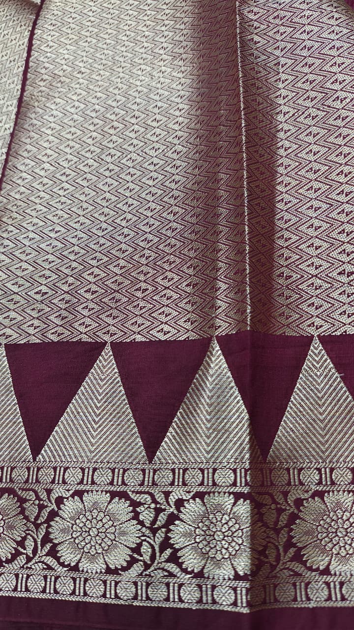 Dupion silk saree