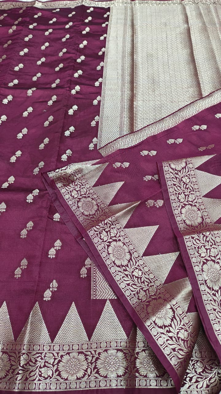 Dupion silk saree