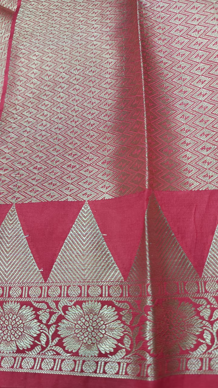 Dupion silk saree