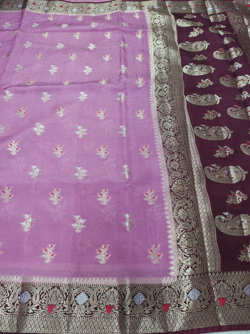 Elegant Viscose Silk Saree with Banarasi Weave