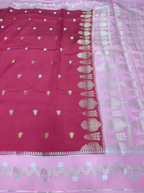 Elegant Viscose Silk Saree with Banarasi Weave