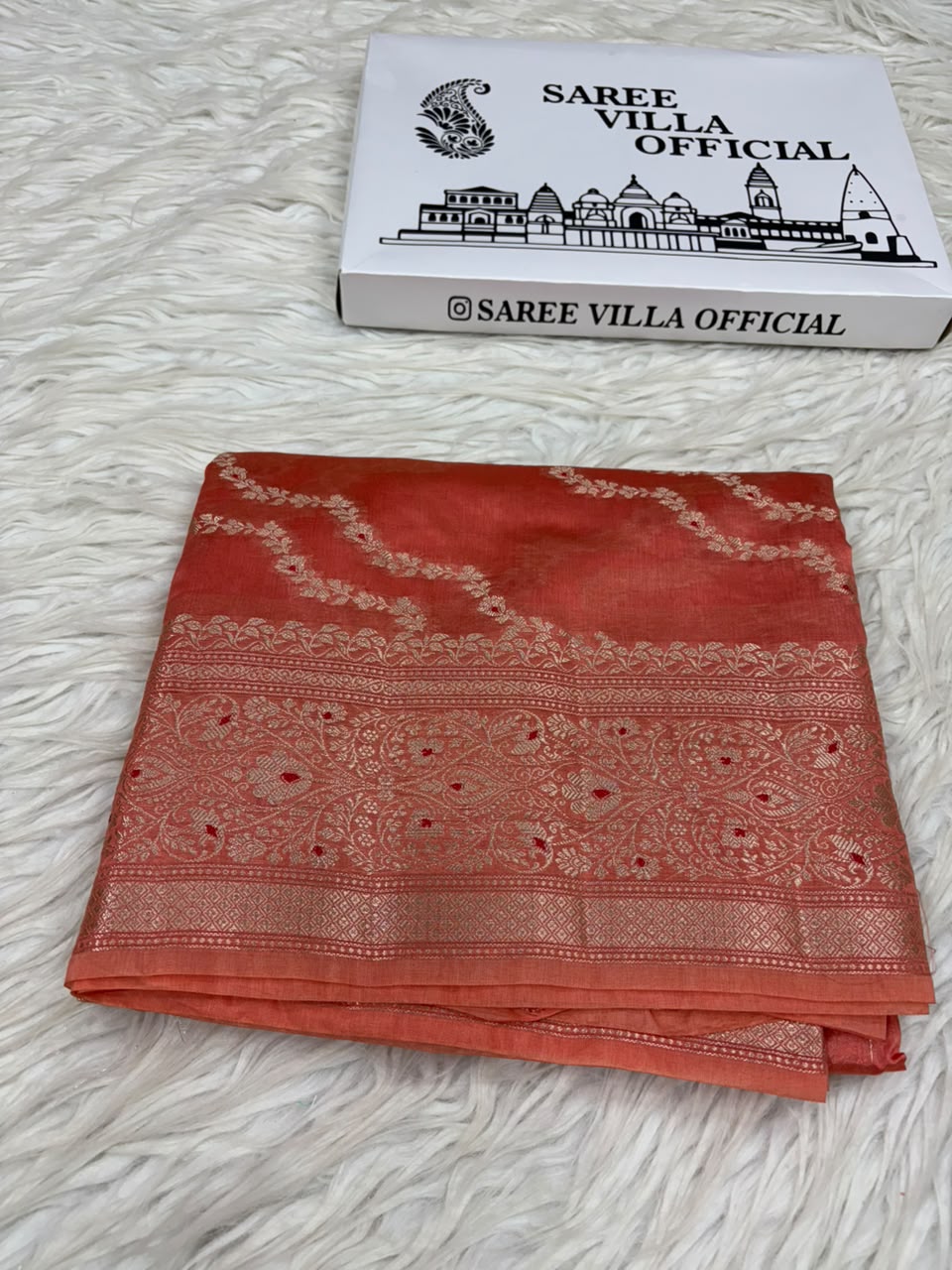 Premium Viscose Silk Allover Zari Weave Jaal Pattern Design Saree